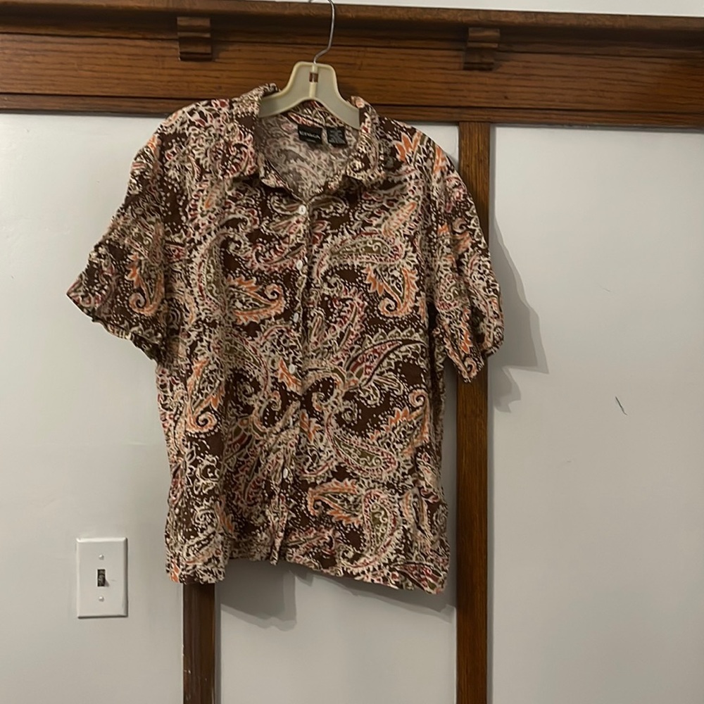 Erika Woman Button Down Shirt 1x